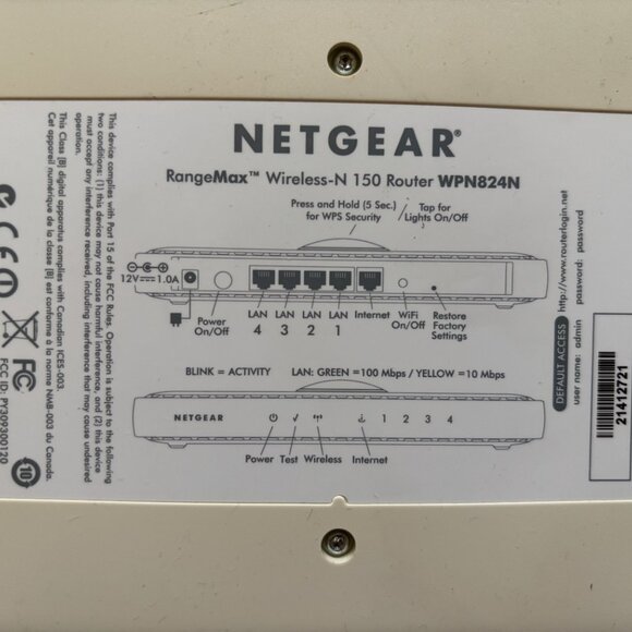 Netgear WPN824N N150 Wireless Router - Picture 4 of 7